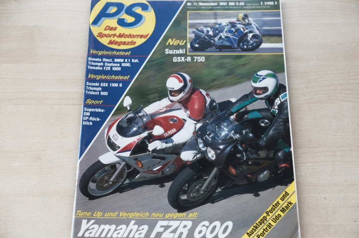 Deckblatt PS Sport Motorrad (11/1991)